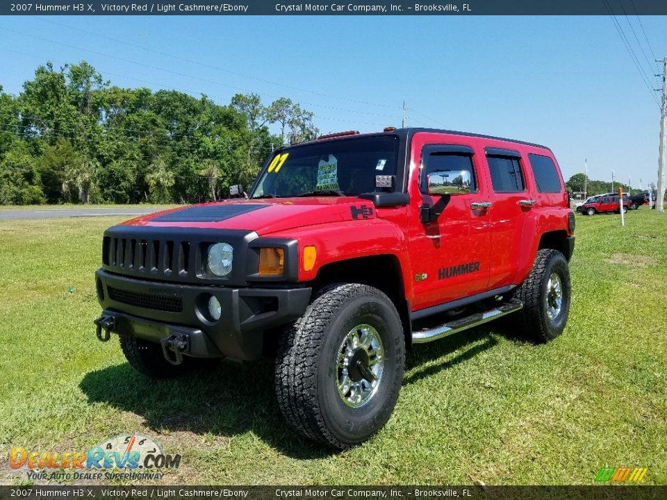 2007 Hummer H3 X Victory Red / Light Cashmere/Ebony Photo #1
