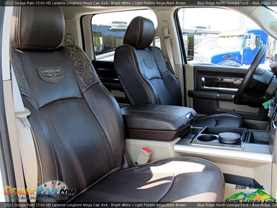 2012 Dodge Ram 2500 HD Laramie Longhorn Mega Cab 4x4 Bright White / Light Pebble Beige/Bark Brown Photo #12