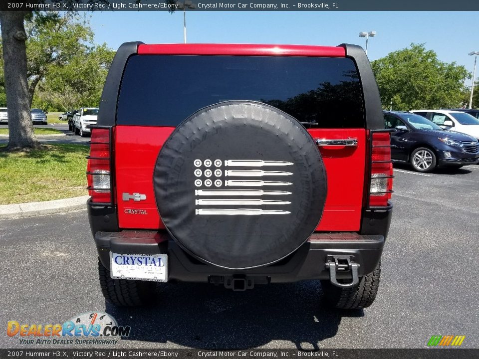 2007 Hummer H3 X Victory Red / Light Cashmere/Ebony Photo #4