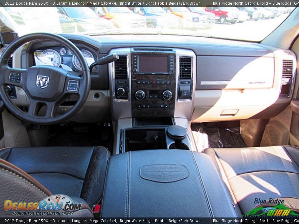 2012 Dodge Ram 2500 HD Laramie Longhorn Mega Cab 4x4 Bright White / Light Pebble Beige/Bark Brown Photo #16