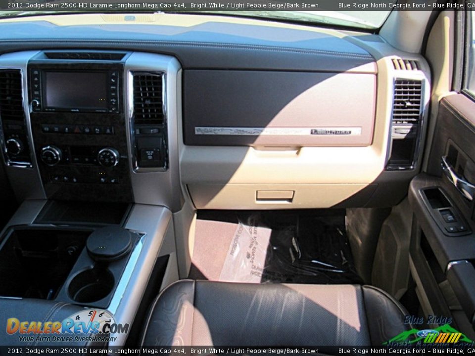 2012 Dodge Ram 2500 HD Laramie Longhorn Mega Cab 4x4 Bright White / Light Pebble Beige/Bark Brown Photo #17