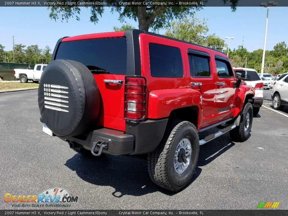 2007 Hummer H3 X Victory Red / Light Cashmere/Ebony Photo #5