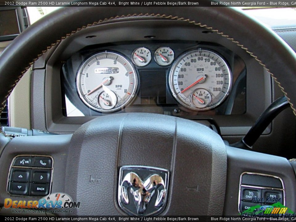 2012 Dodge Ram 2500 HD Laramie Longhorn Mega Cab 4x4 Bright White / Light Pebble Beige/Bark Brown Photo #18