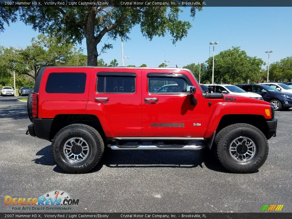 2007 Hummer H3 X Victory Red / Light Cashmere/Ebony Photo #6