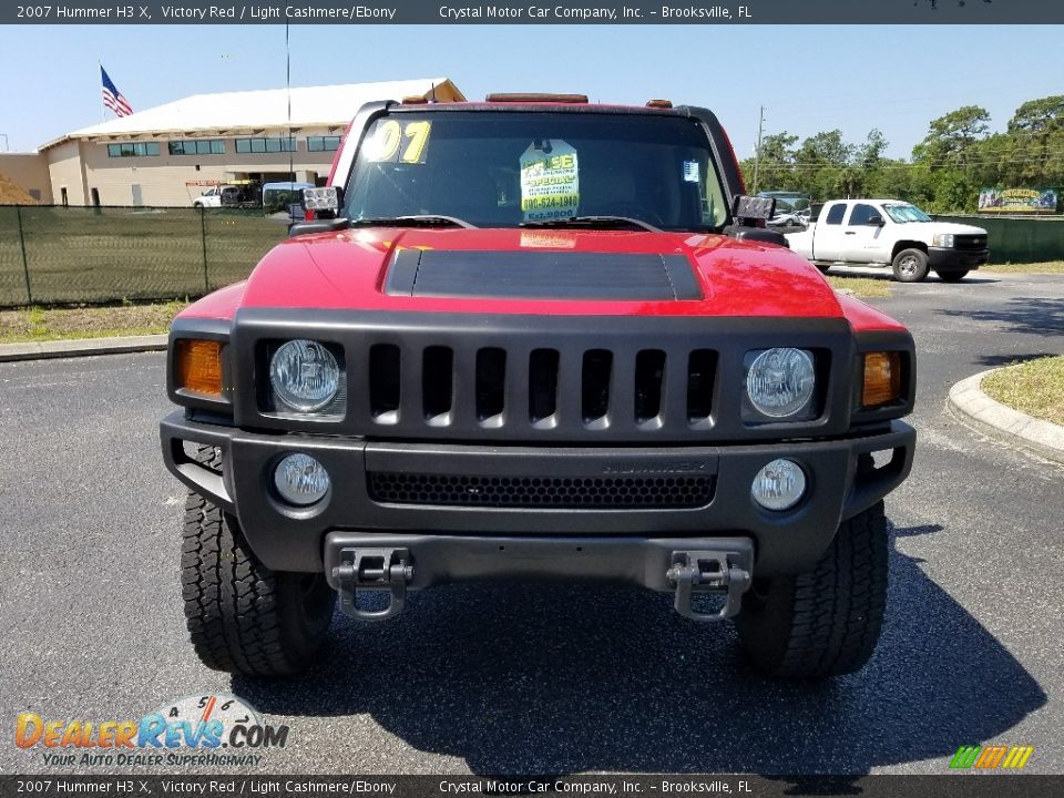 2007 Hummer H3 X Victory Red / Light Cashmere/Ebony Photo #8