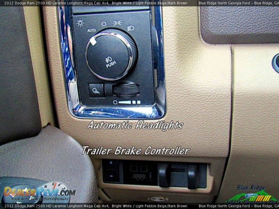 2012 Dodge Ram 2500 HD Laramie Longhorn Mega Cab 4x4 Bright White / Light Pebble Beige/Bark Brown Photo #25