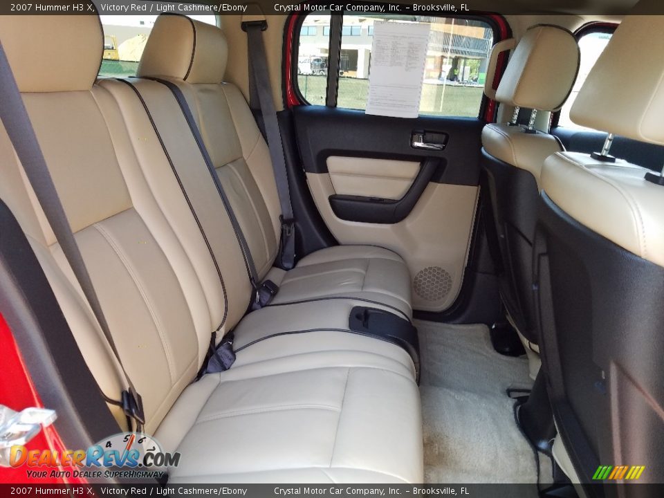 2007 Hummer H3 X Victory Red / Light Cashmere/Ebony Photo #11