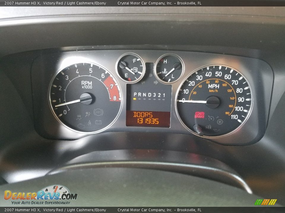 2007 Hummer H3 X Victory Red / Light Cashmere/Ebony Photo #14