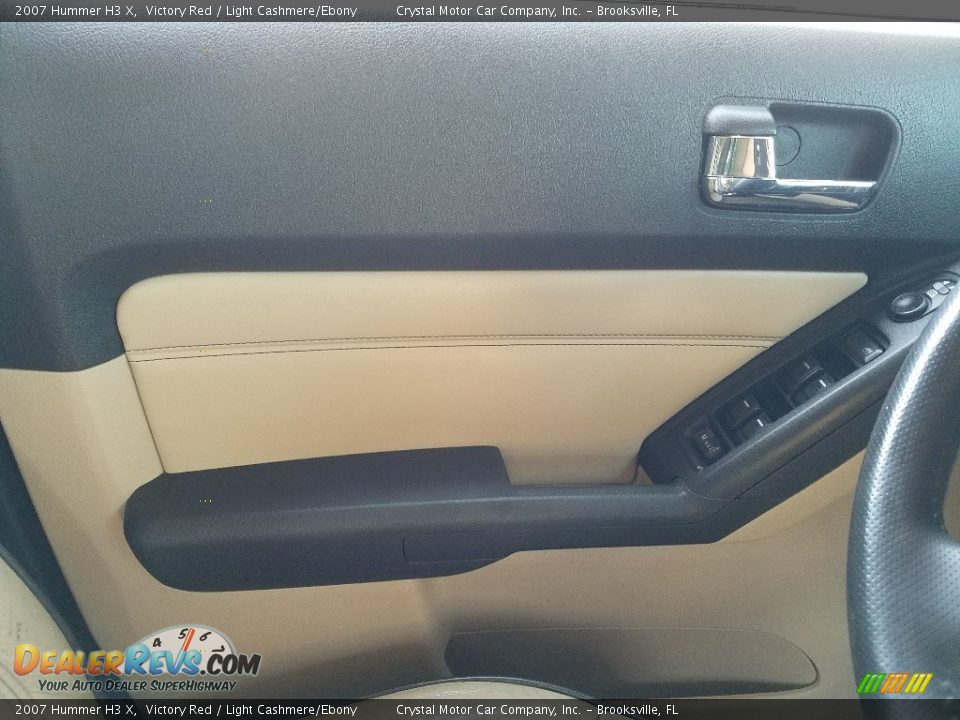 2007 Hummer H3 X Victory Red / Light Cashmere/Ebony Photo #17