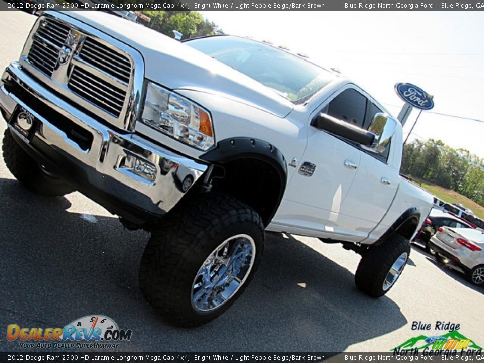 2012 Dodge Ram 2500 HD Laramie Longhorn Mega Cab 4x4 Bright White / Light Pebble Beige/Bark Brown Photo #36