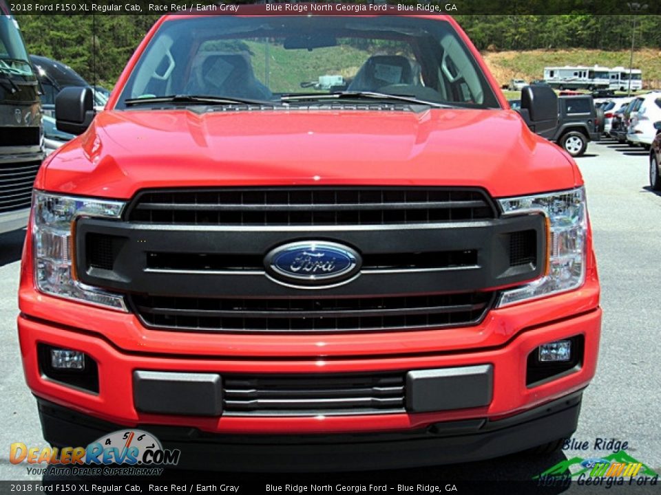 2018 Ford F150 XL Regular Cab Race Red / Earth Gray Photo #8