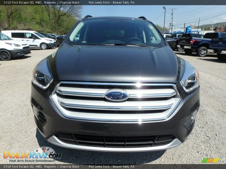 2018 Ford Escape SEL 4WD Magnetic / Charcoal Black Photo #9