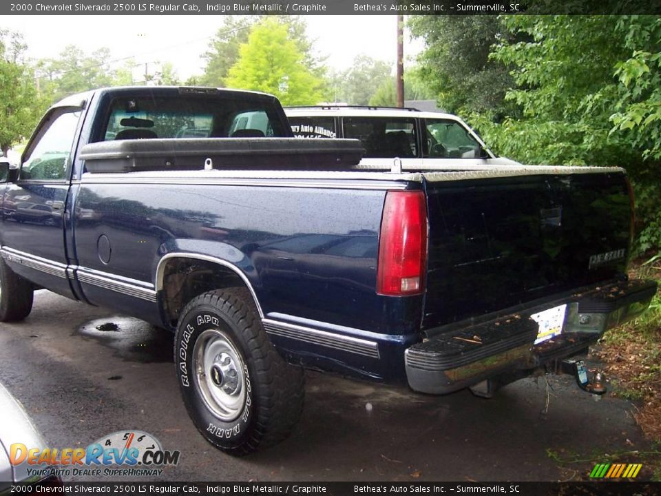 2000 Chevrolet Silverado 2500 LS Regular Cab Indigo Blue Metallic / Graphite Photo #3