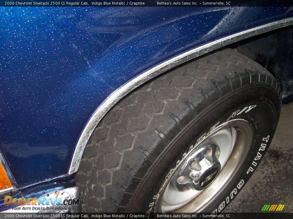 2000 Chevrolet Silverado 2500 LS Regular Cab Indigo Blue Metallic / Graphite Photo #6