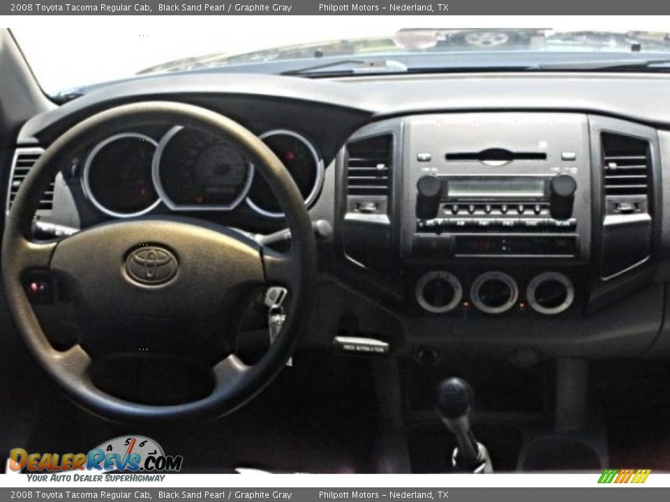 2008 Toyota Tacoma Regular Cab Black Sand Pearl / Graphite Gray Photo #22