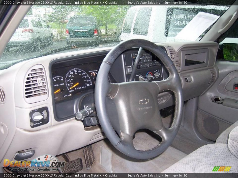 2000 Chevrolet Silverado 2500 LS Regular Cab Indigo Blue Metallic / Graphite Photo #7