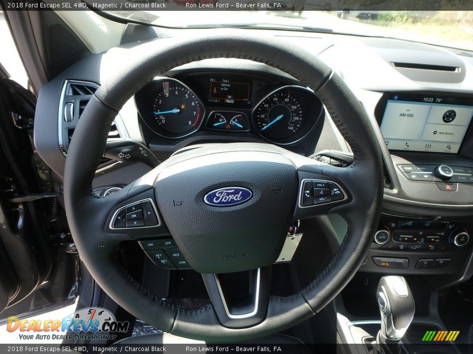 2018 Ford Escape SEL 4WD Magnetic / Charcoal Black Photo #17
