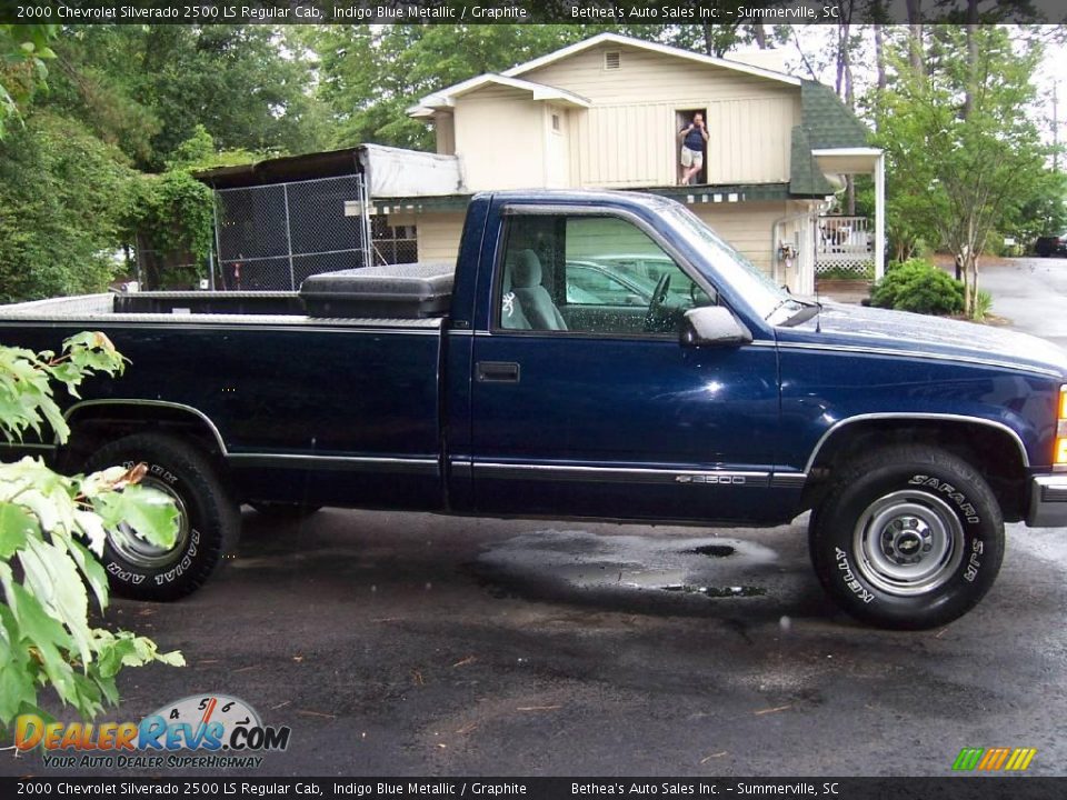 2000 Chevrolet Silverado 2500 LS Regular Cab Indigo Blue Metallic / Graphite Photo #10
