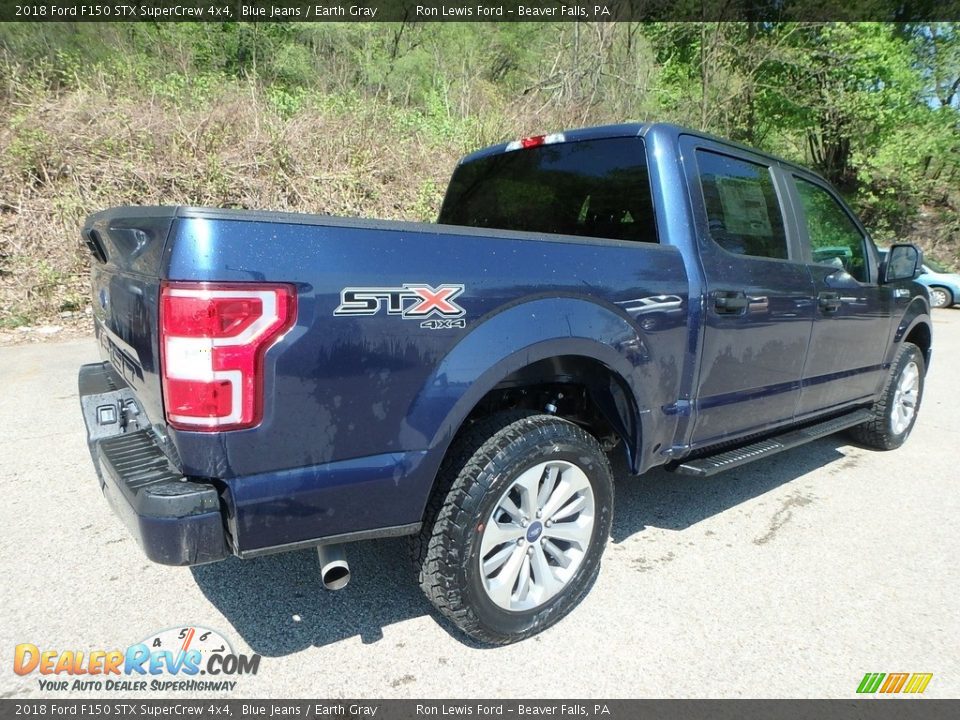 2018 Ford F150 STX SuperCrew 4x4 Blue Jeans / Earth Gray Photo #3