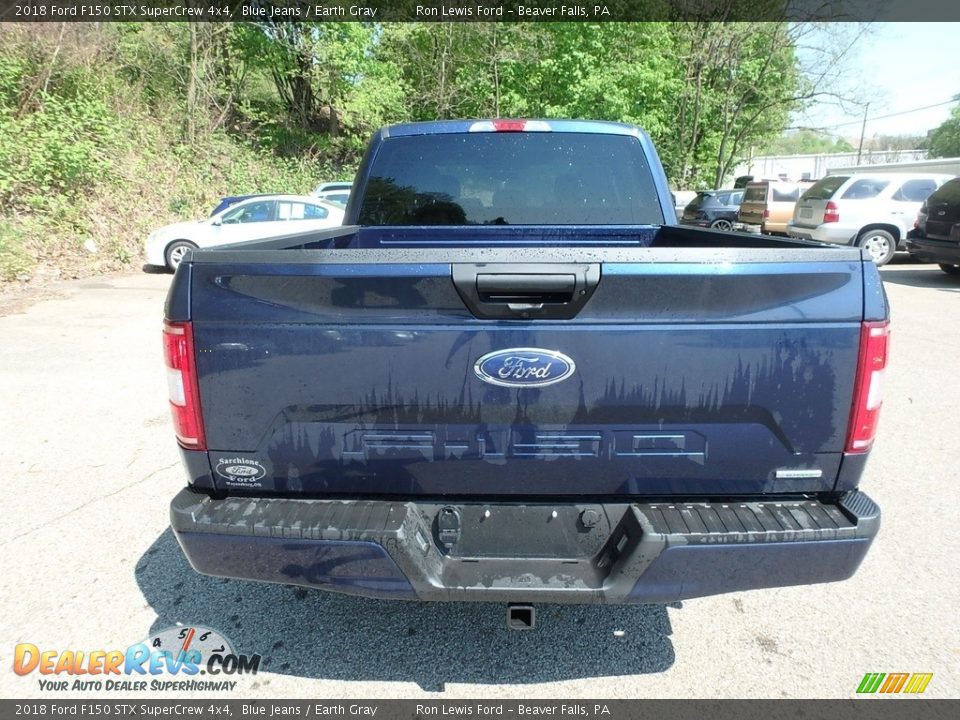 2018 Ford F150 STX SuperCrew 4x4 Blue Jeans / Earth Gray Photo #4