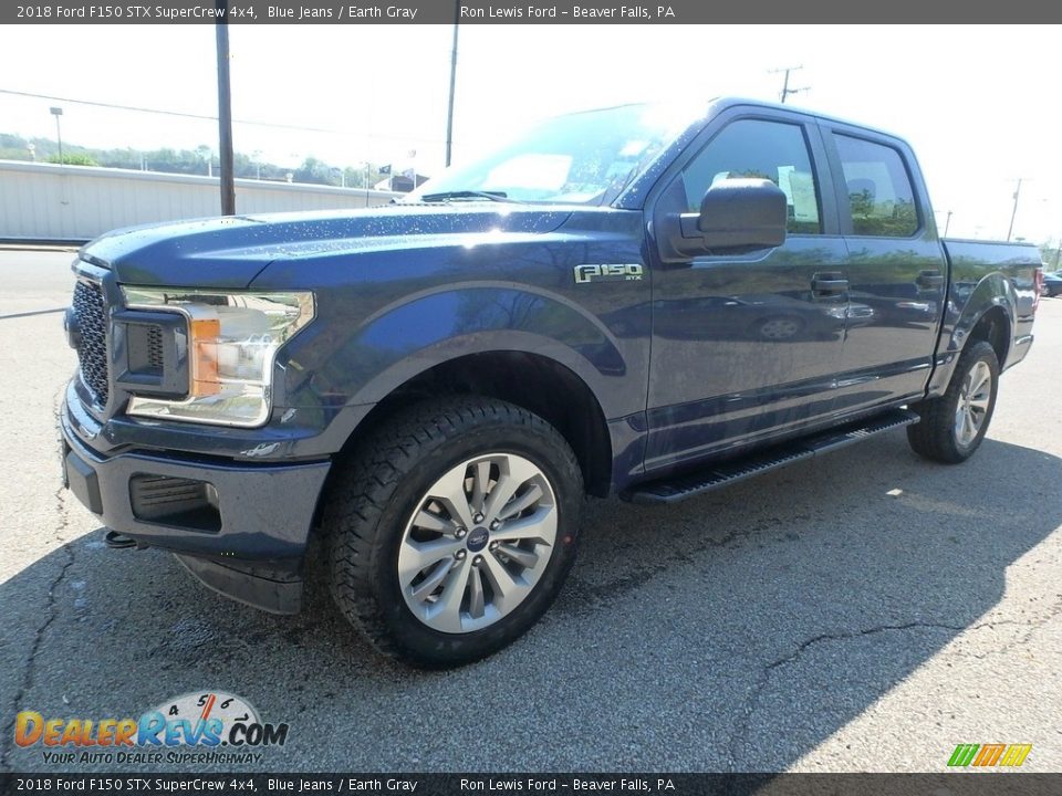 2018 Ford F150 STX SuperCrew 4x4 Blue Jeans / Earth Gray Photo #7