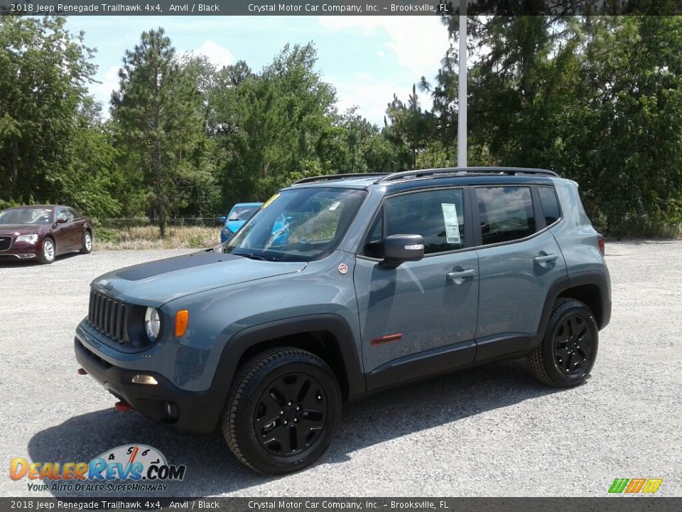 2018 Jeep Renegade Trailhawk 4x4 Anvil / Black Photo #1