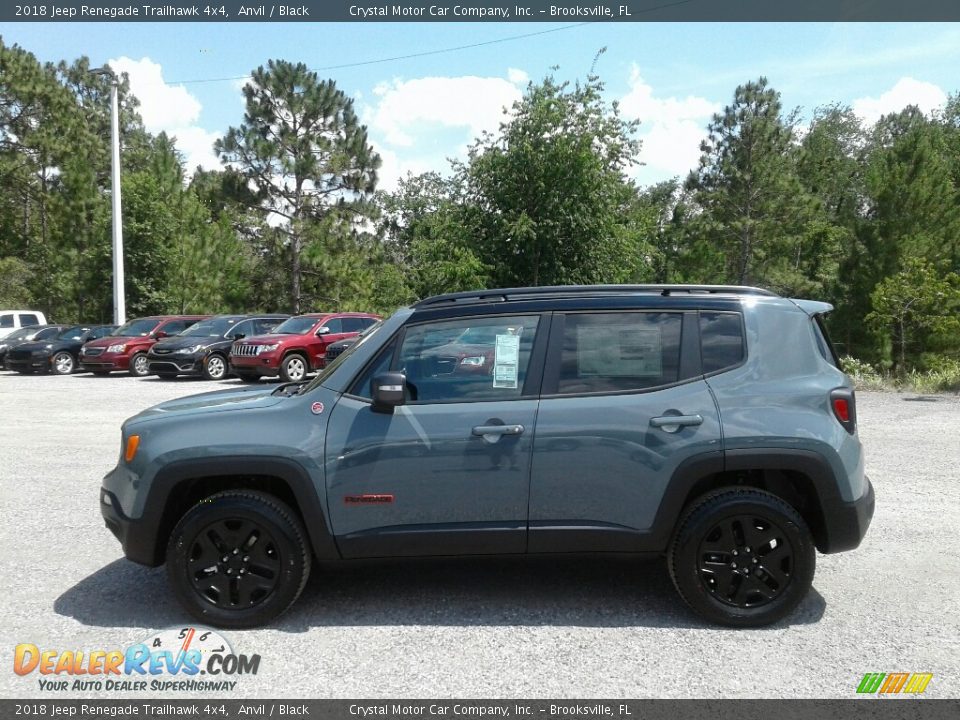 2018 Jeep Renegade Trailhawk 4x4 Anvil / Black Photo #2