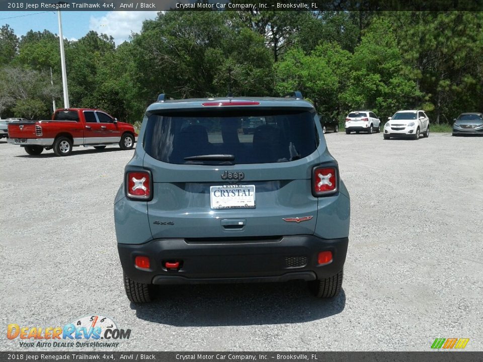 2018 Jeep Renegade Trailhawk 4x4 Anvil / Black Photo #4