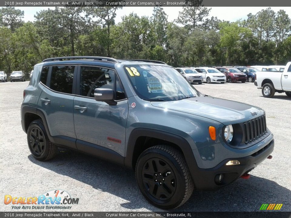 2018 Jeep Renegade Trailhawk 4x4 Anvil / Black Photo #7