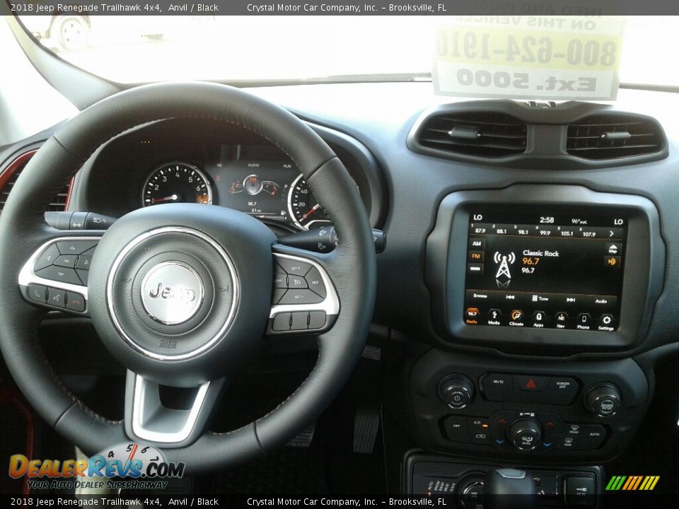 2018 Jeep Renegade Trailhawk 4x4 Anvil / Black Photo #13