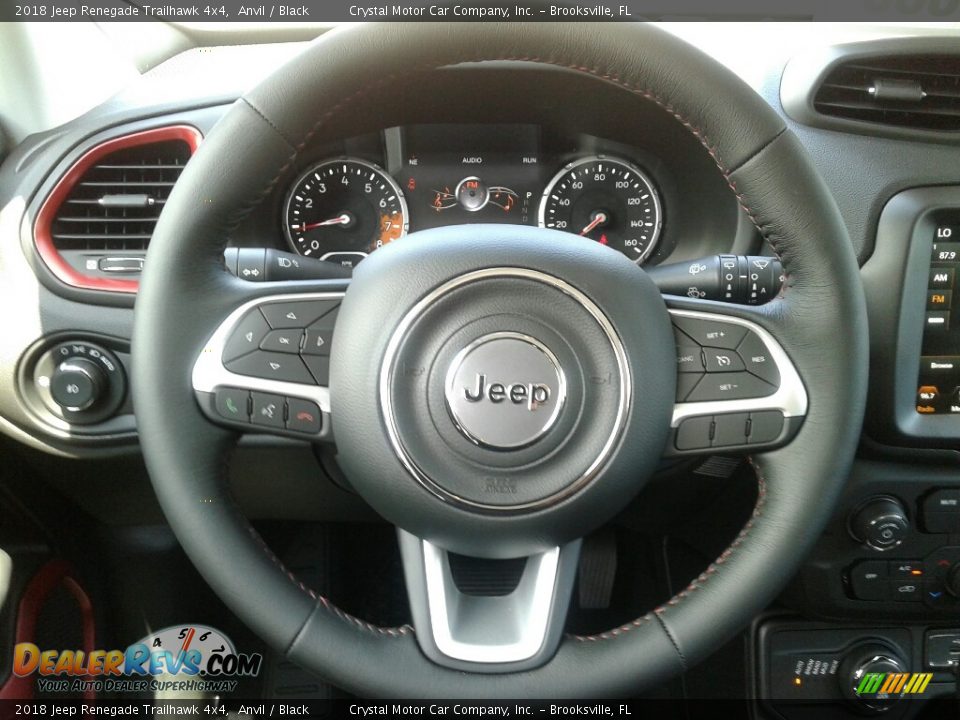 2018 Jeep Renegade Trailhawk 4x4 Anvil / Black Photo #14