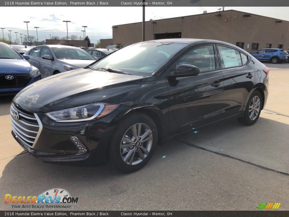 2018 Hyundai Elantra Value Edition Phantom Black / Black Photo #1