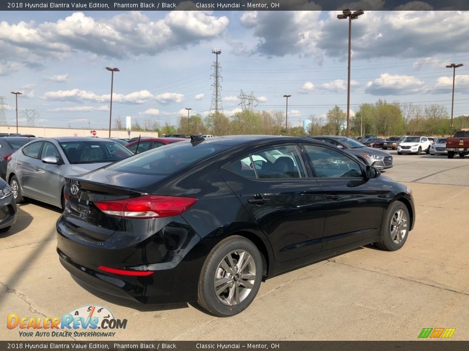 2018 Hyundai Elantra Value Edition Phantom Black / Black Photo #2