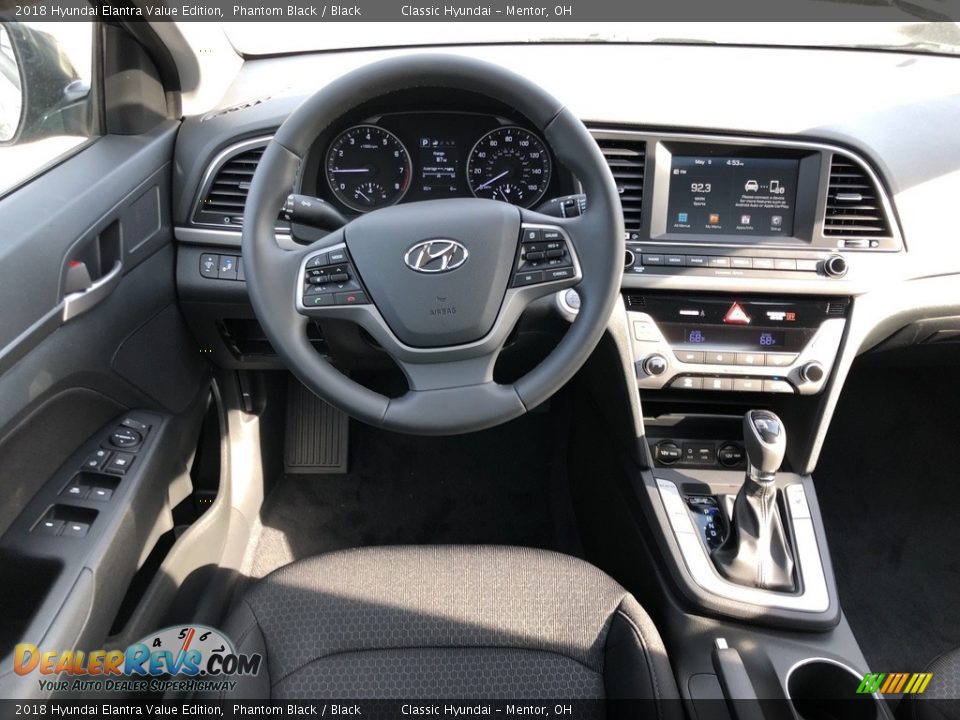 2018 Hyundai Elantra Value Edition Phantom Black / Black Photo #3