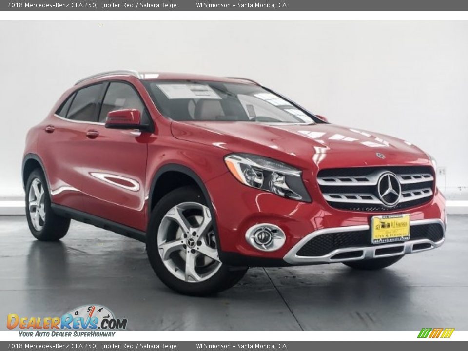 2018 Mercedes-Benz GLA 250 Jupiter Red / Sahara Beige Photo #12