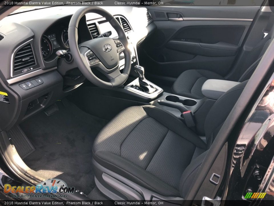2018 Hyundai Elantra Value Edition Phantom Black / Black Photo #4