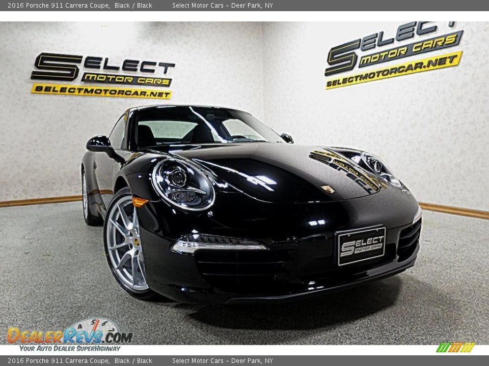 2016 Porsche 911 Carrera Coupe Black / Black Photo #11