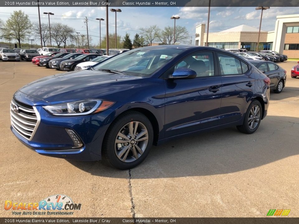2018 Hyundai Elantra Value Edition Lakeside Blue / Gray Photo #1