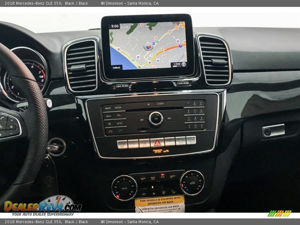 2018 Mercedes-Benz GLE 350 Black / Black Photo #6