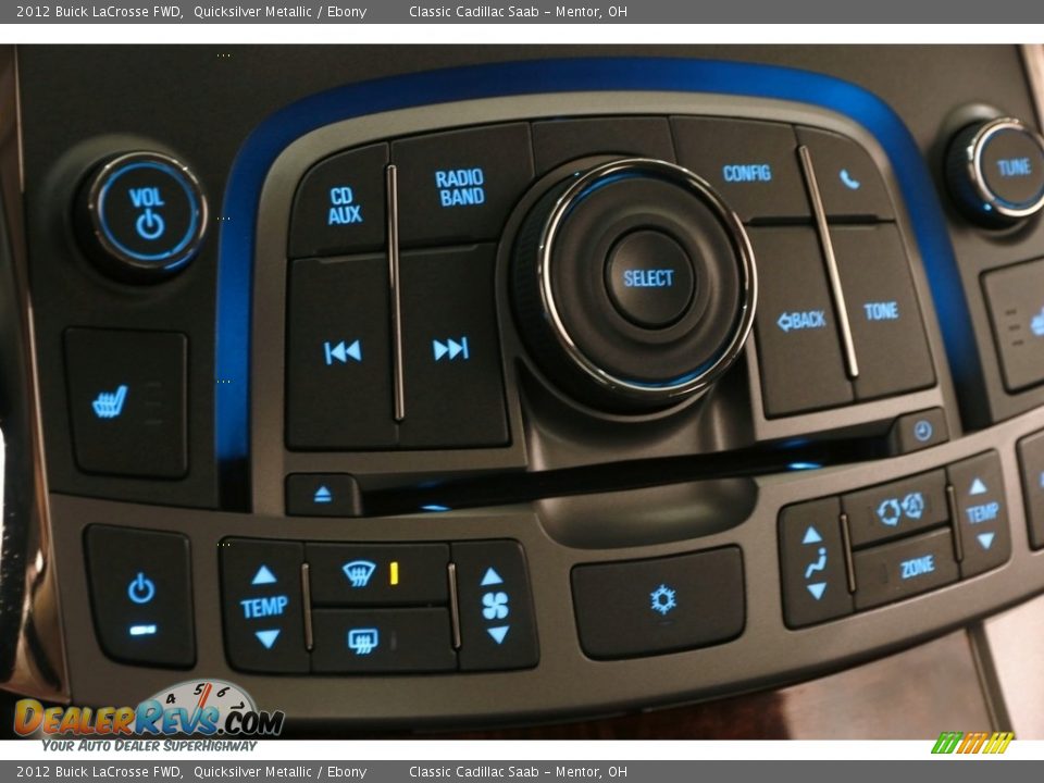 2012 Buick LaCrosse FWD Quicksilver Metallic / Ebony Photo #10