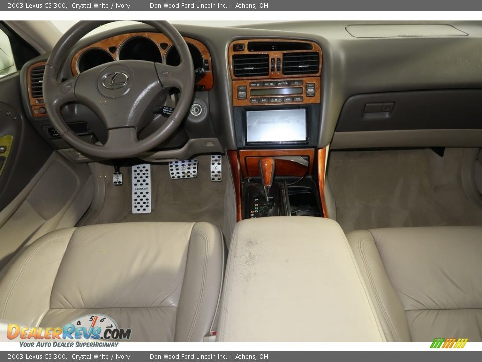 2003 Lexus GS 300 Crystal White / Ivory Photo #14