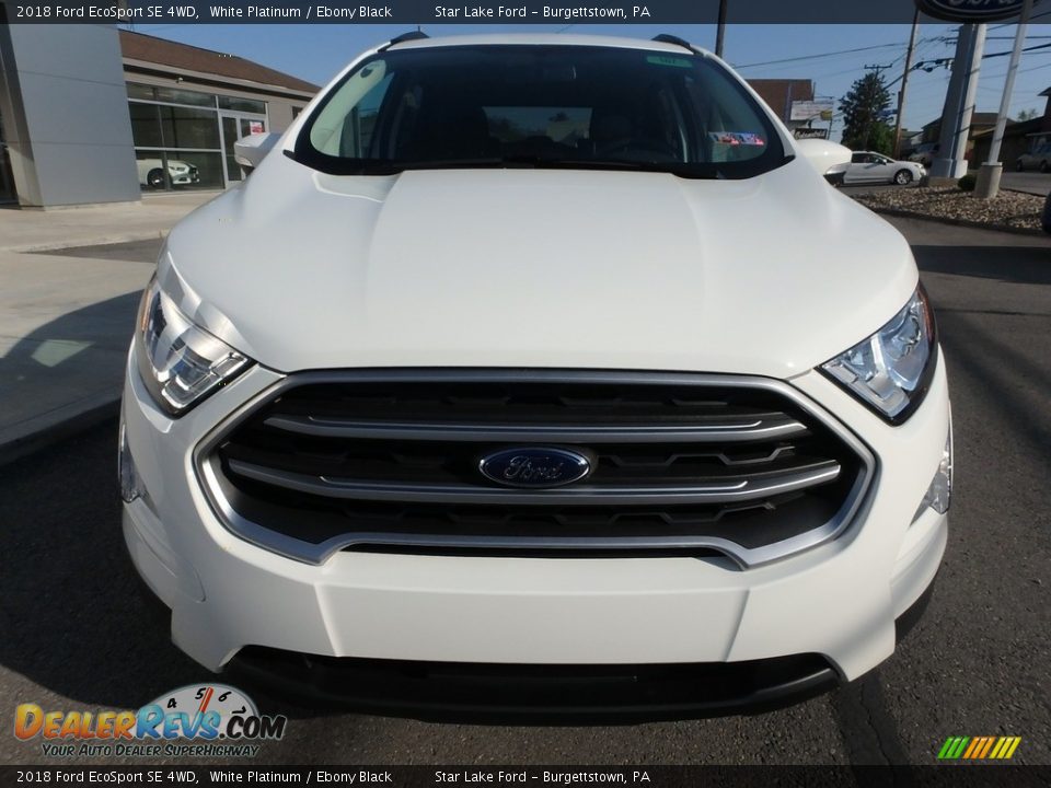 2018 Ford EcoSport SE 4WD White Platinum / Ebony Black Photo #2