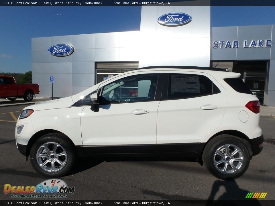 2018 Ford EcoSport SE 4WD White Platinum / Ebony Black Photo #9