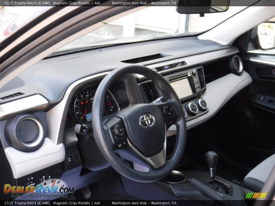 2015 Toyota RAV4 LE AWD Magnetic Gray Metallic / Ash Photo #12