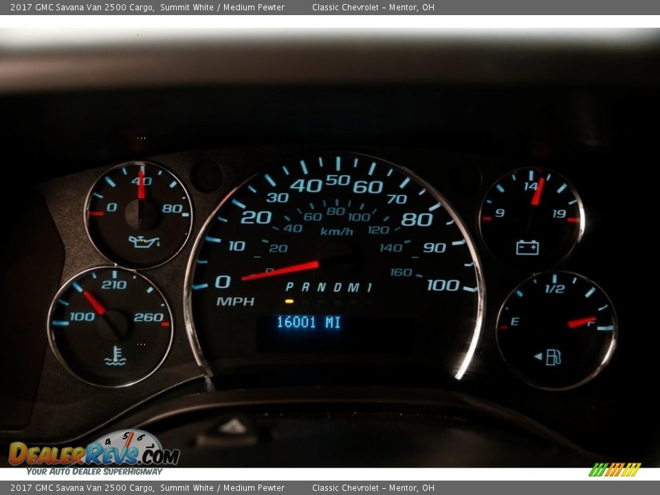 2017 GMC Savana Van 2500 Cargo Summit White / Medium Pewter Photo #7