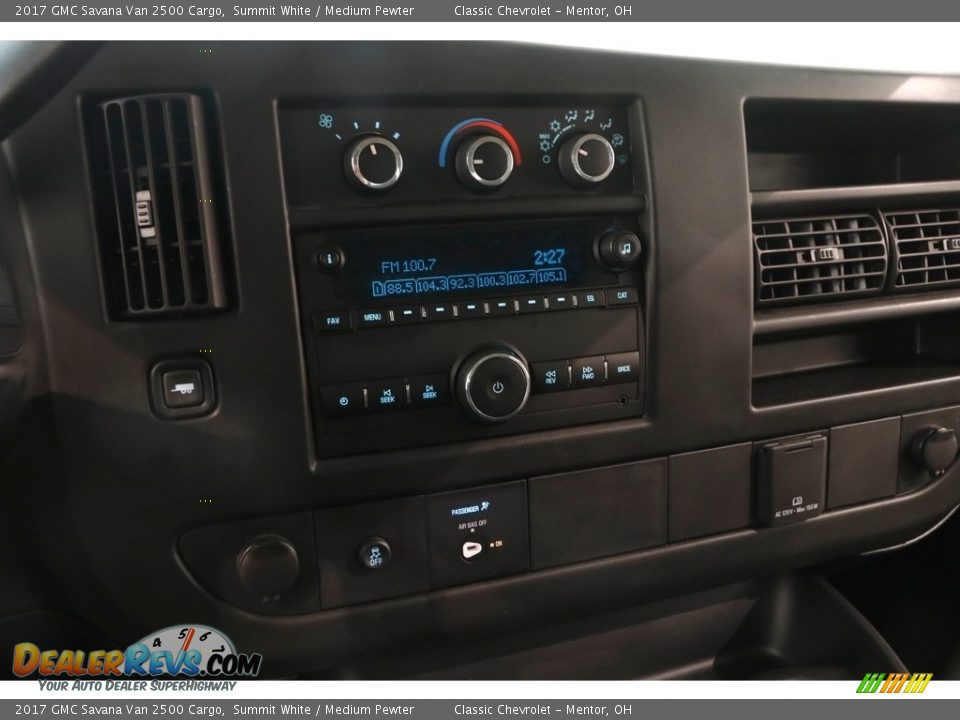 2017 GMC Savana Van 2500 Cargo Summit White / Medium Pewter Photo #8