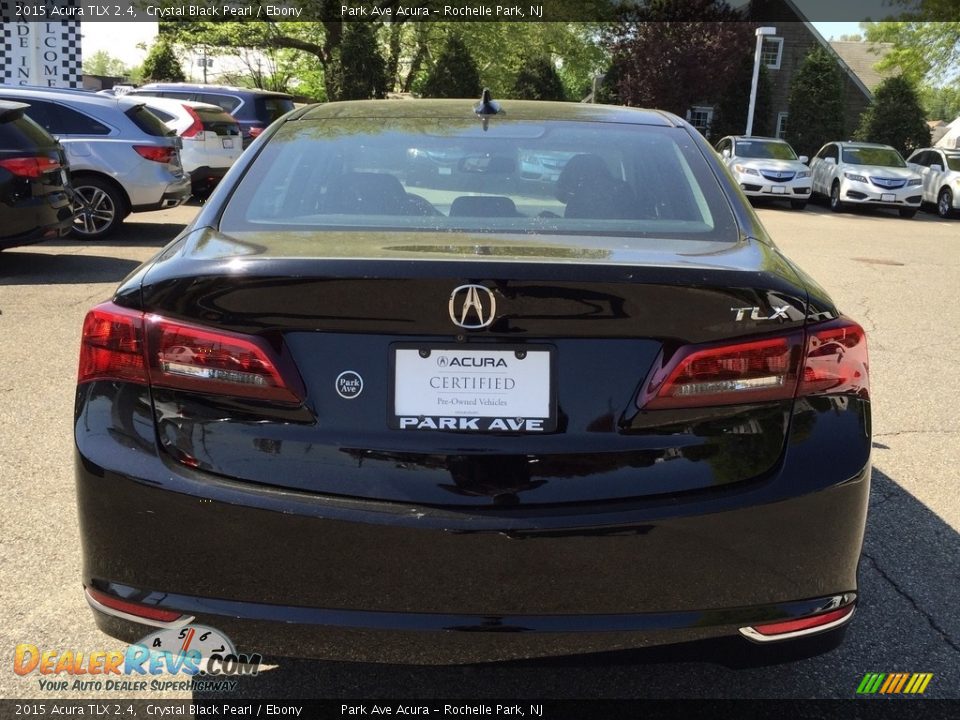 2015 Acura TLX 2.4 Crystal Black Pearl / Ebony Photo #4