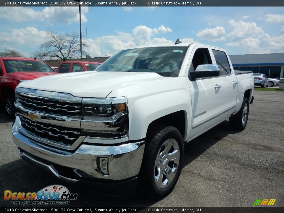 2018 Chevrolet Silverado 1500 LTZ Crew Cab 4x4 Summit White / Jet Black Photo #1