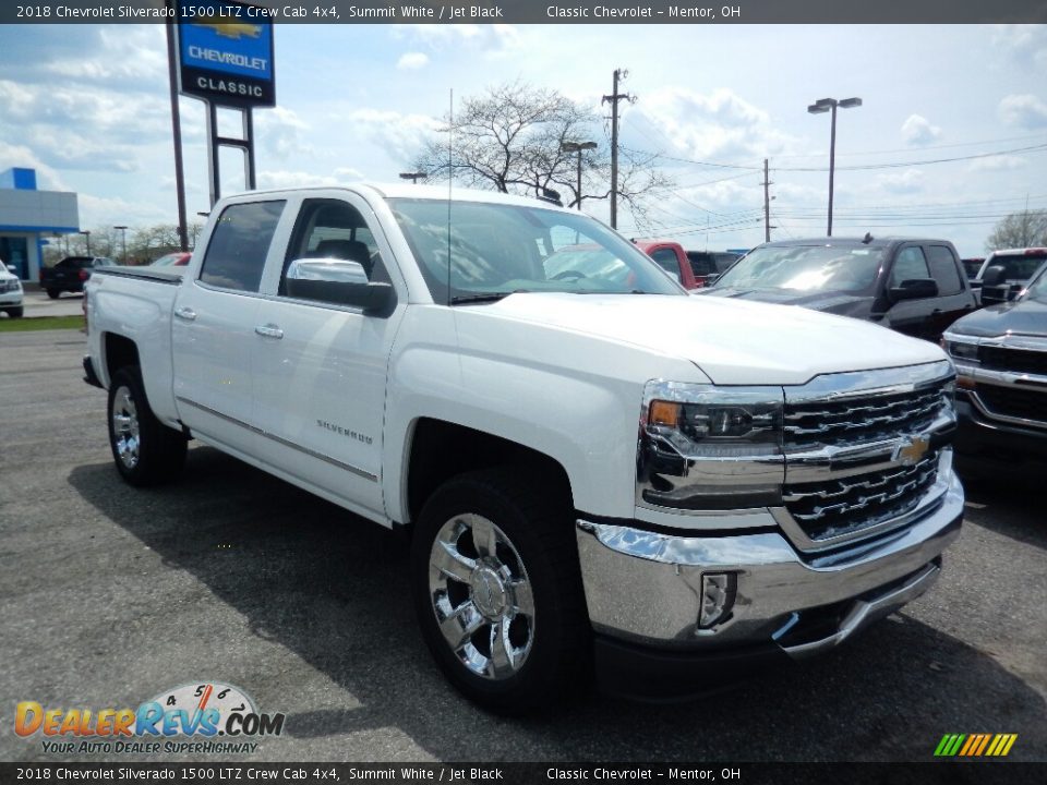 2018 Chevrolet Silverado 1500 LTZ Crew Cab 4x4 Summit White / Jet Black Photo #3