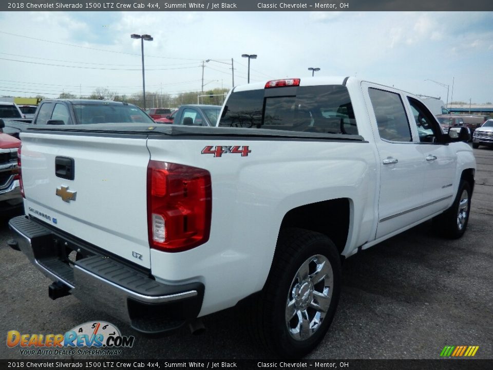 2018 Chevrolet Silverado 1500 LTZ Crew Cab 4x4 Summit White / Jet Black Photo #4